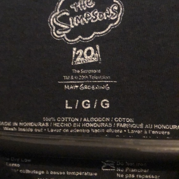 The Simpsons Shirt Adult Large Donut Cartoon Graphic Fox - Picture 4 of 8